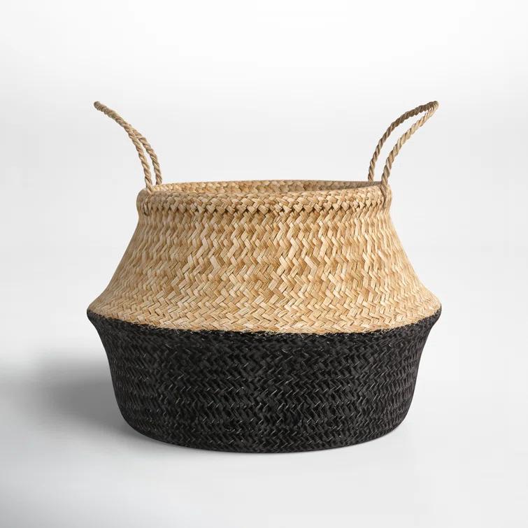 Handmade Seagrass Basket With Handles 1