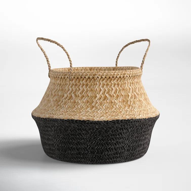 Handmade Seagrass Basket With Handles 1
