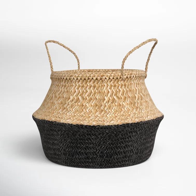 Handmade Seagrass Basket With Handles 1