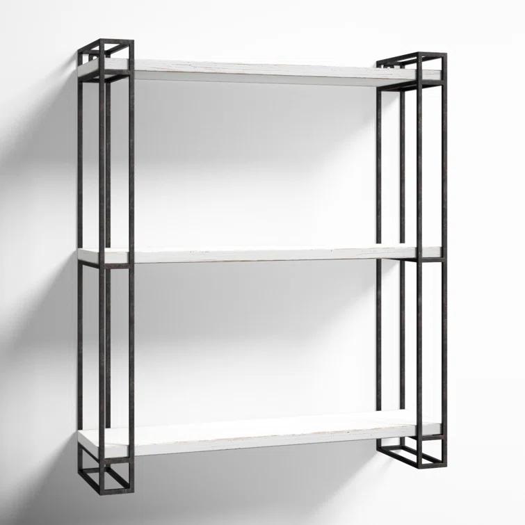 Burchill 3 Piece Pine Floating Shelf