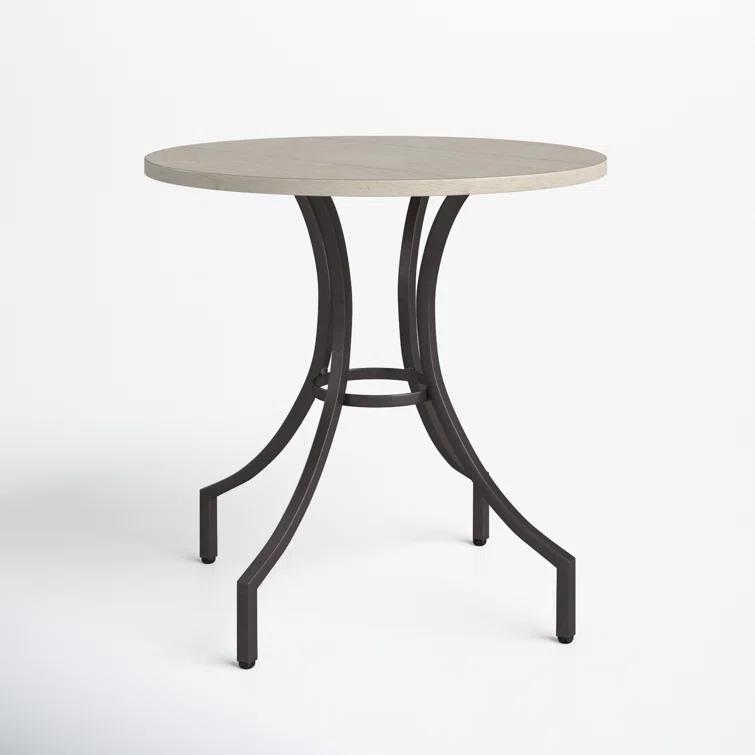 Homestead Iron Round Lamp End Table