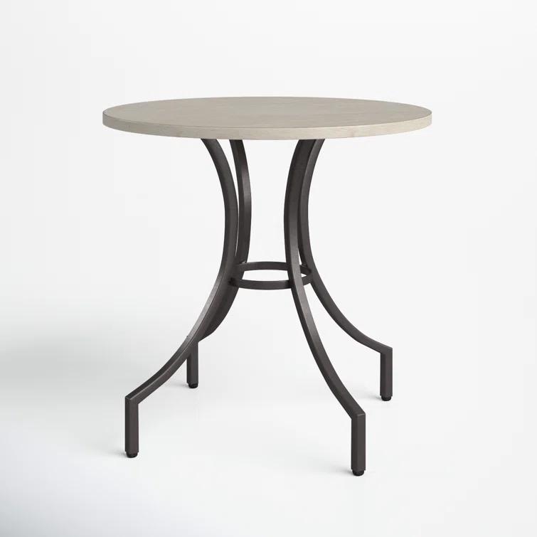 Homestead Iron Round Lamp End Table