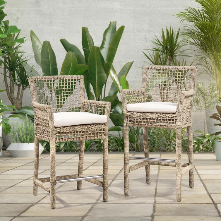 Beverly Indoor / Outdoor Counter Stool - Natural