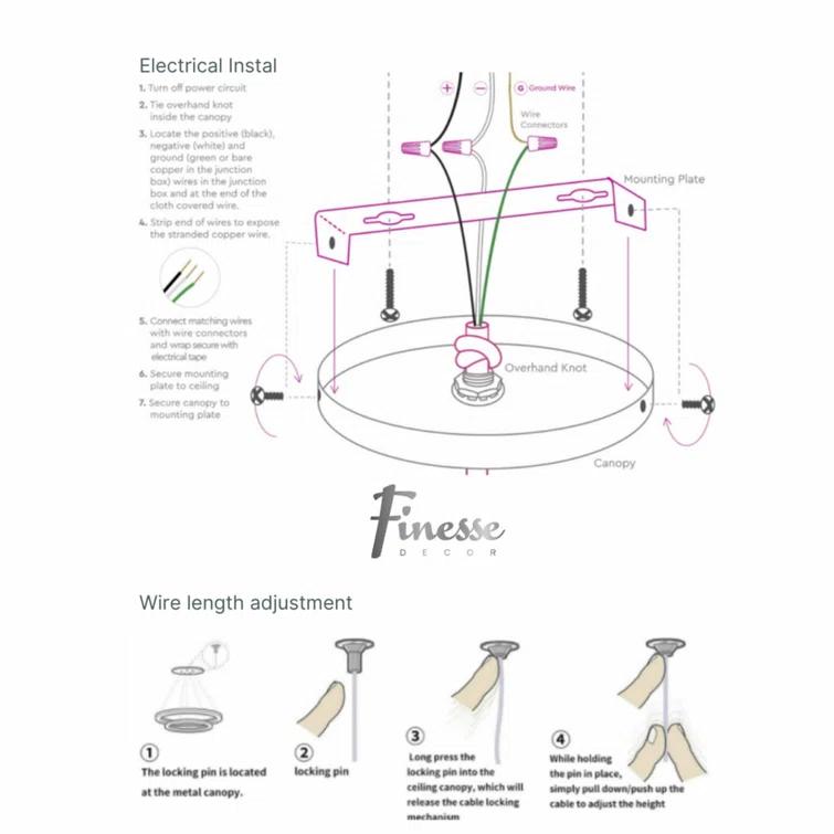 Hamburg 2 - Light Novelty LED Chandelier with Smart Dimmer included