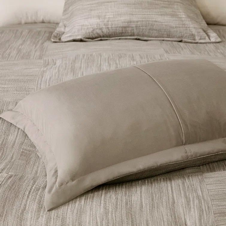Madison Park Walter 7 Piece Printed Weave Seersucker Comforter Set