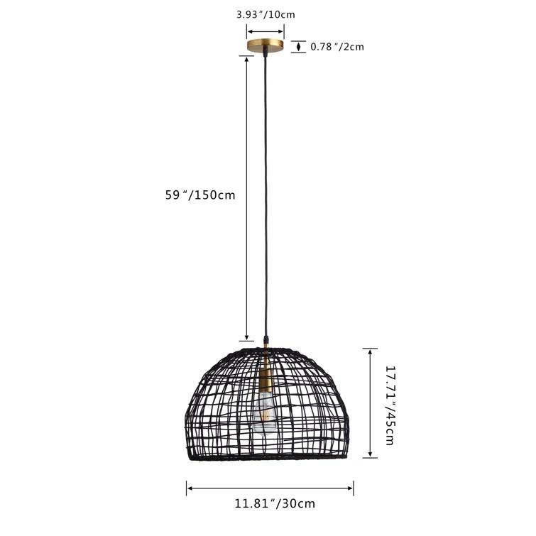 Wexler 1 - Light Pewter Single Pendant