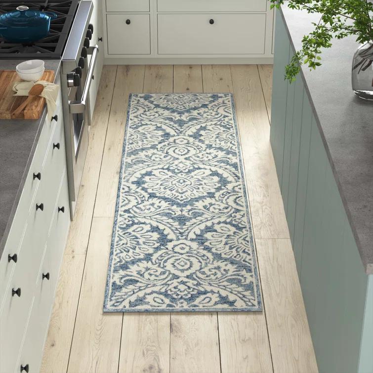 Tansy Wool Blue/Ivory Rug