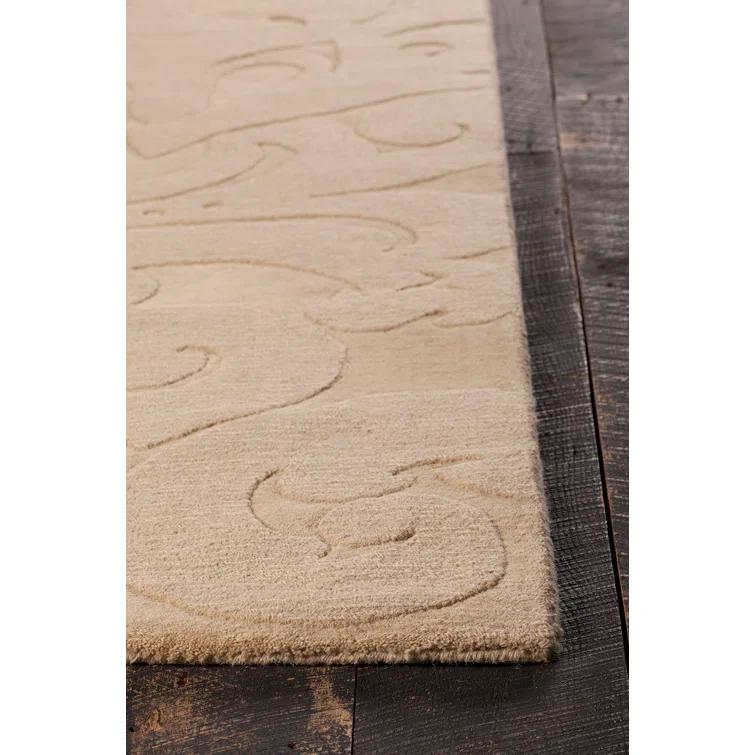 Raya Tufted Wool Gold Area Rug