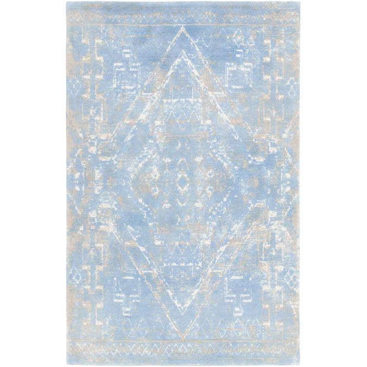 Tayla Hand-Tufted Blue Area Rug