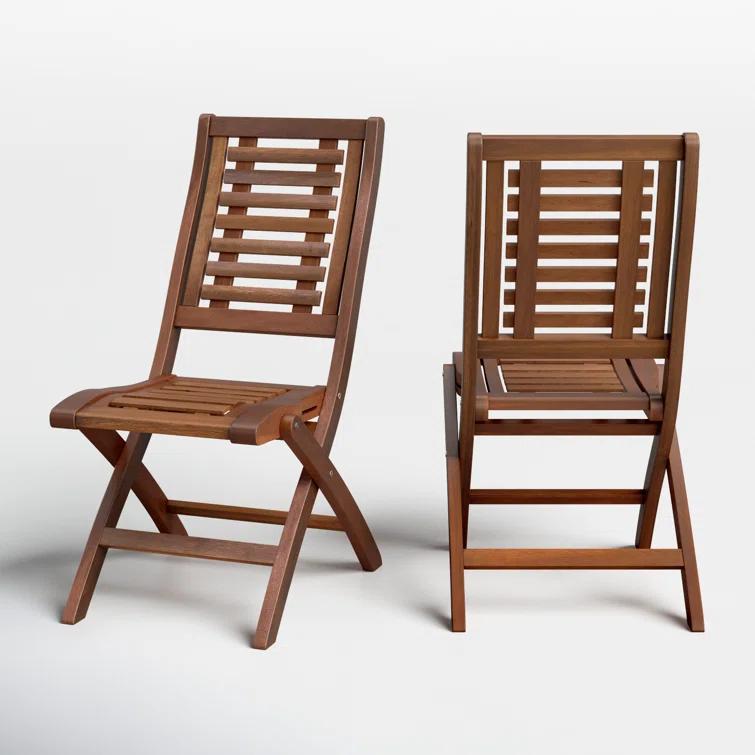 Fleur Outdoor Folding Dining Side Chair