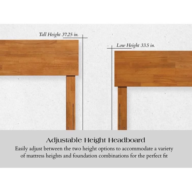 AFI Furnishings Orlando Solid Wood Platform Bed with Panel Footboard & Trundle