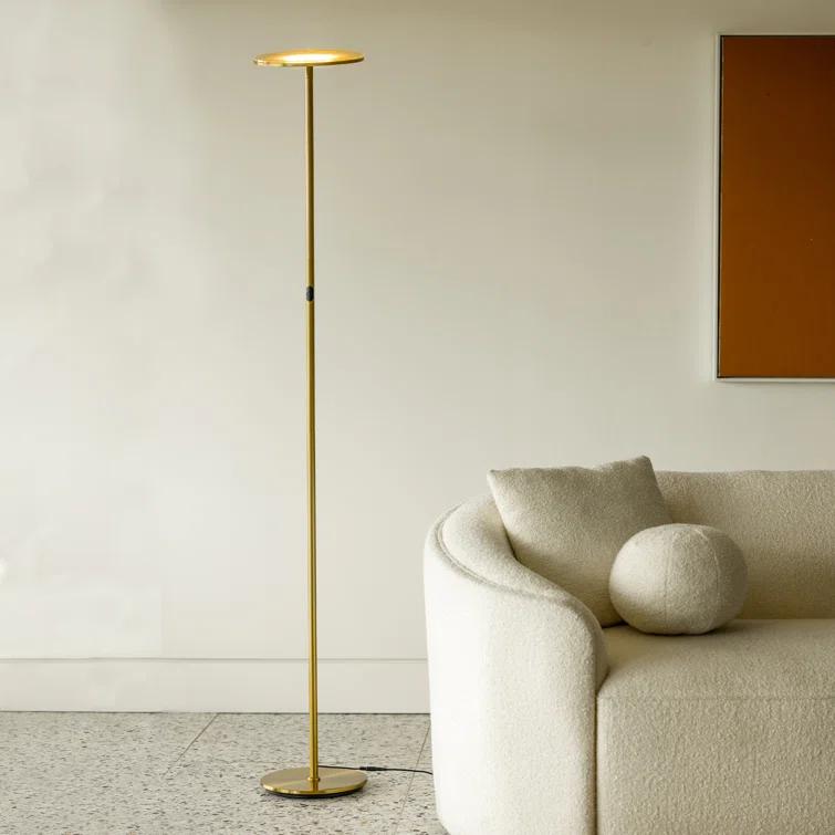 Brightech Sky Industrial 63 in. Dimmable LED Floor Lamp with Adjustable Head