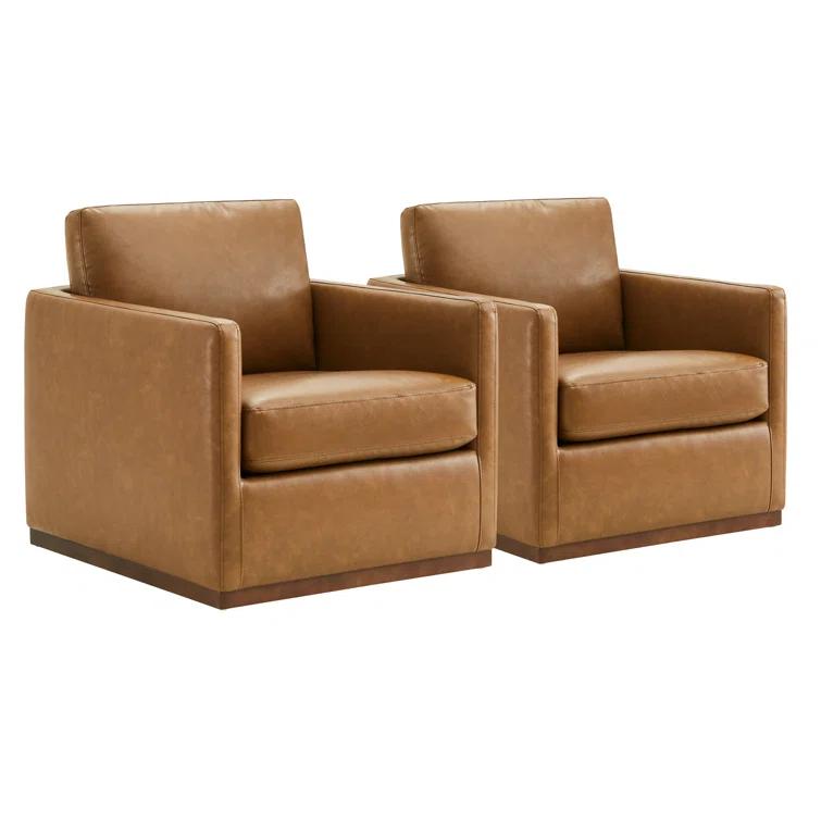 Benten Upholstered Swivel Armchair