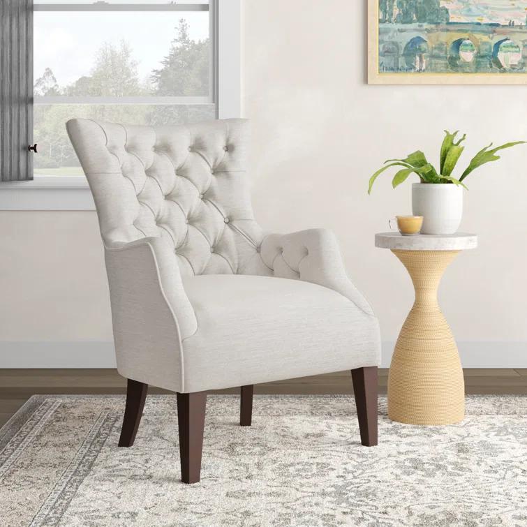 Tufted Wingback Accent Chair