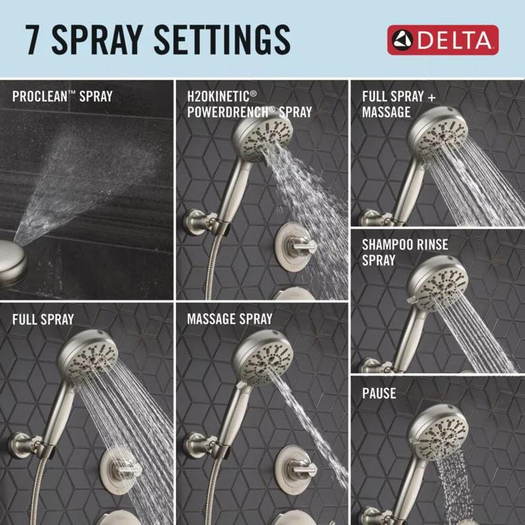 ProClean 7-Spray Handheld Shower Head, High Pressure Spray Hand Shower