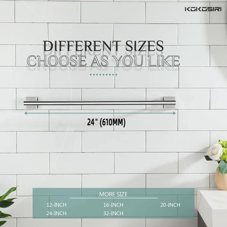 24" Bathroom Towel Bar Wall Mounted