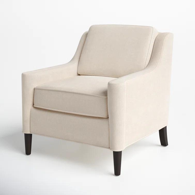 Crispin Wide Arm Velvet Lounge Chair