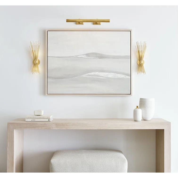 Antique Brass 24" Dimmable Electric Wall Light