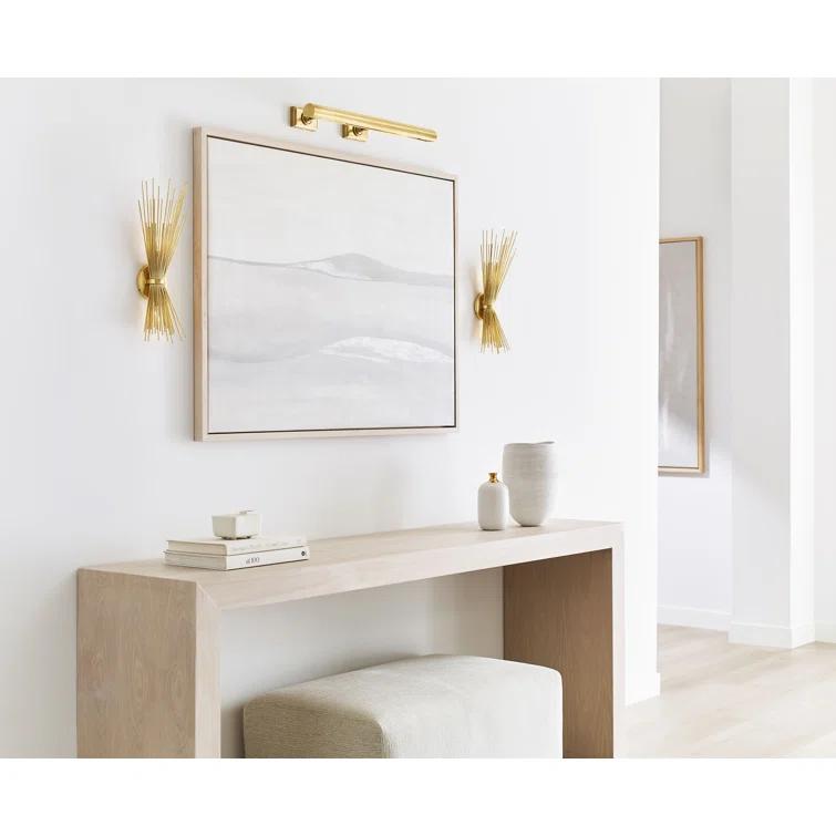 Antique Brass 24" Dimmable Electric Wall Light