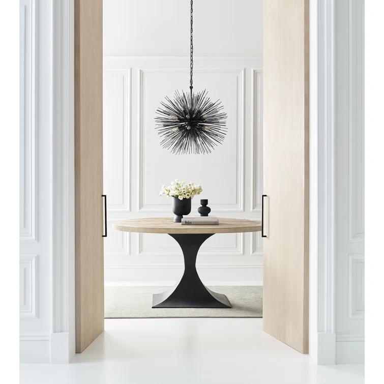 Strada Nickel Crystal 20-Light Round Plug-in Chandelier