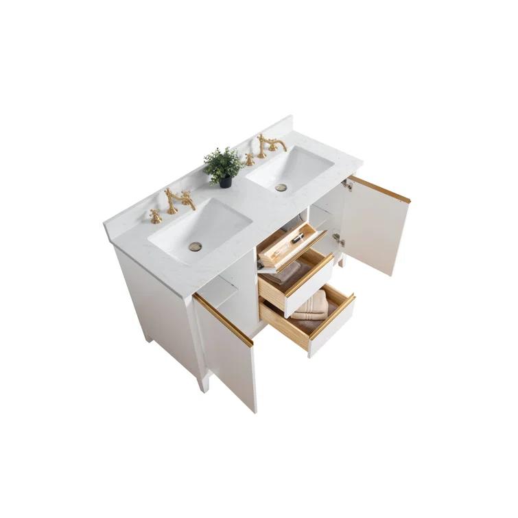 54 Double Bathroom Vanity with Top