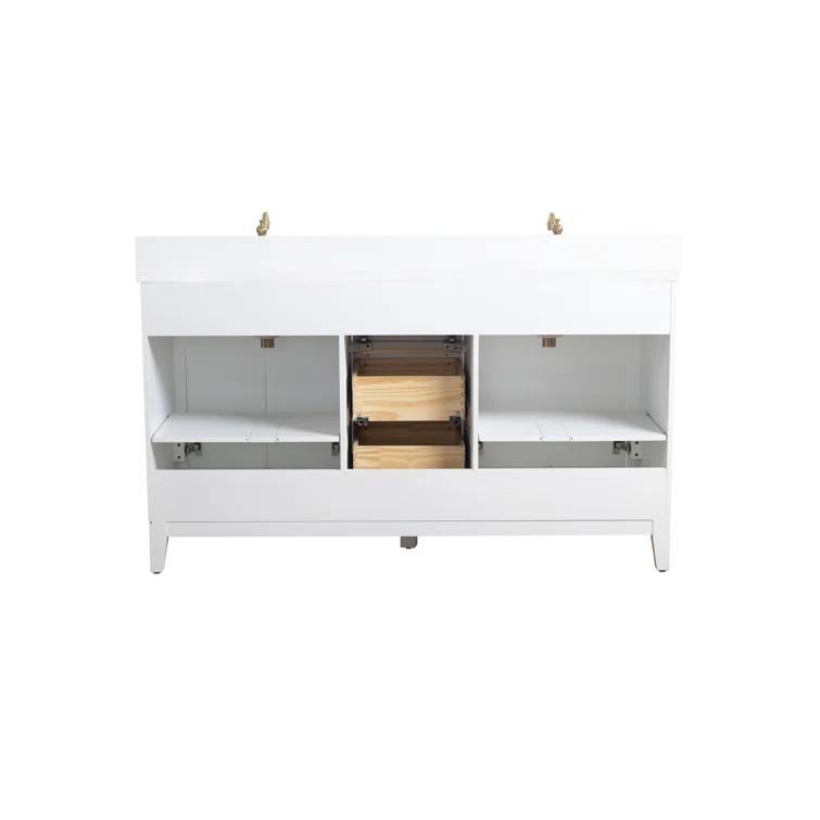60 Double Bathroom Vanity with Top