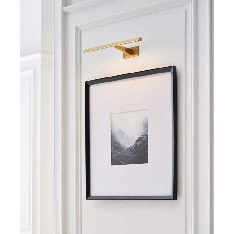 Antique Brass 18" Dimmable Battery-Powered Wall Light