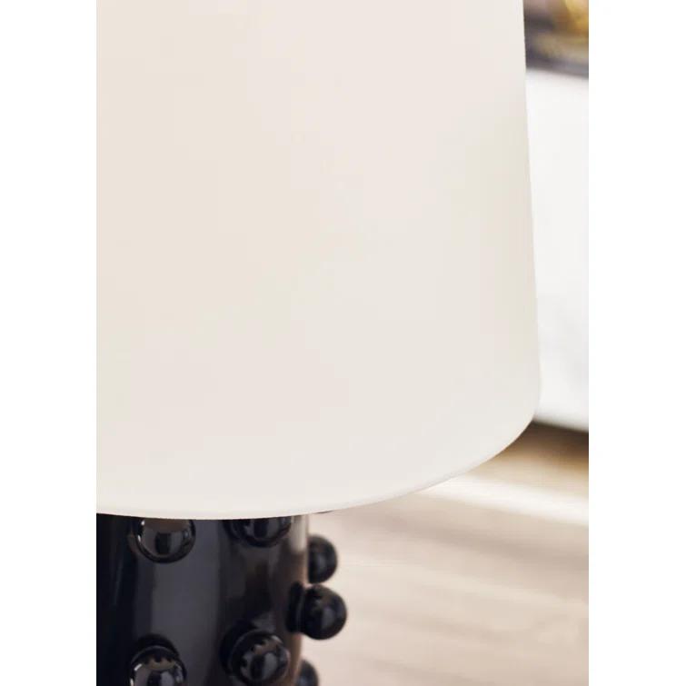 Edison 26.5'' Outdoor Black Porcelain Sphere Table Lamp