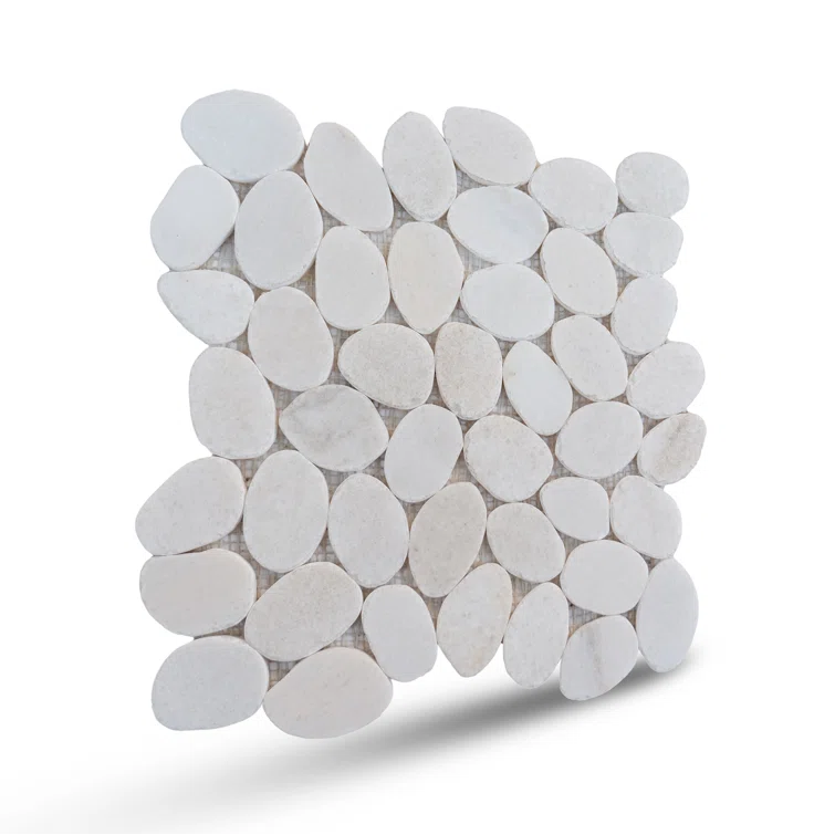 Hawaii 12" x 12" Natural Stone Pebbles Mosaic Wall & Floor Tile
