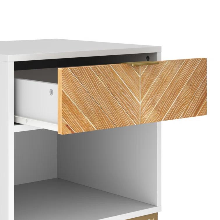 19'' W Metal Nightstand