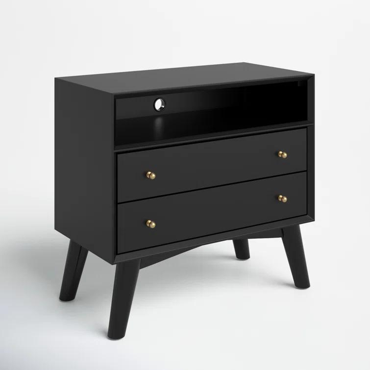 Williams 2-Drawer Nightstand with Shelf