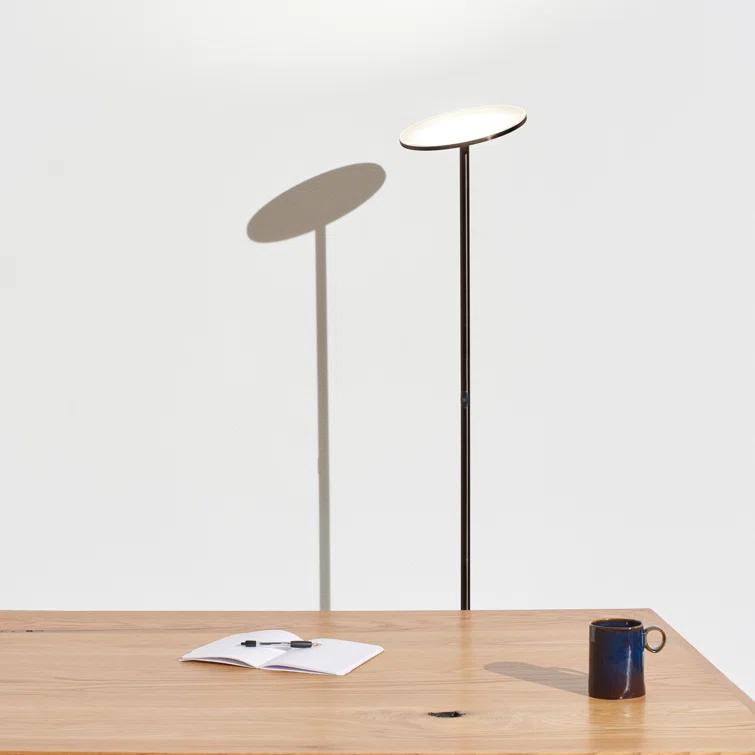 Brightech Sky Industrial 63 in. Dimmable LED Floor Lamp with Adjustable Head
