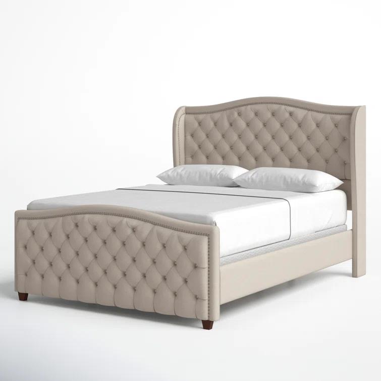 Coleman Upholstered Wingback Bed
