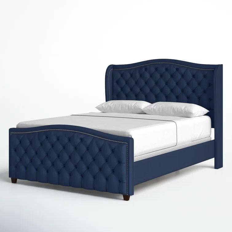 Coleman Upholstered Wingback Bed