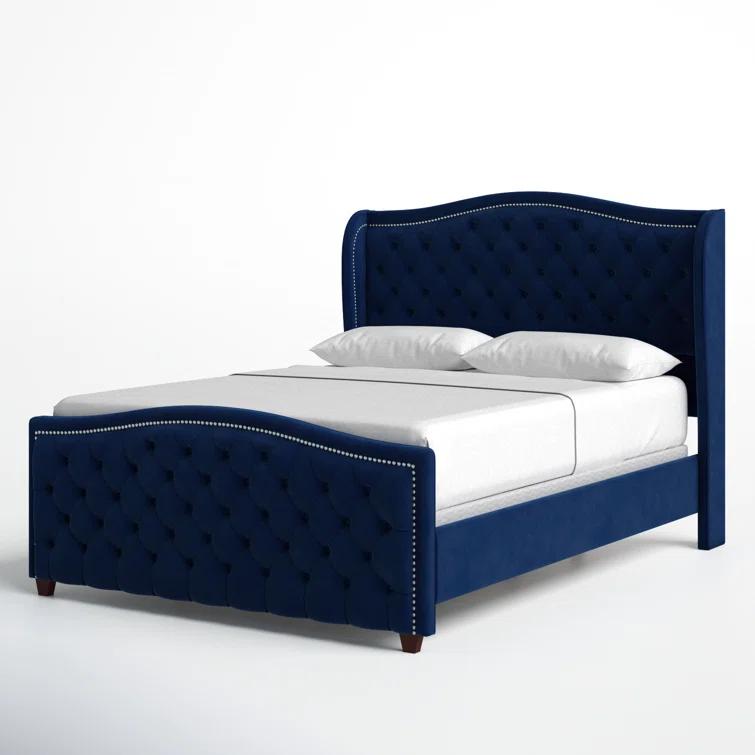 Coleman Upholstered Wingback Bed