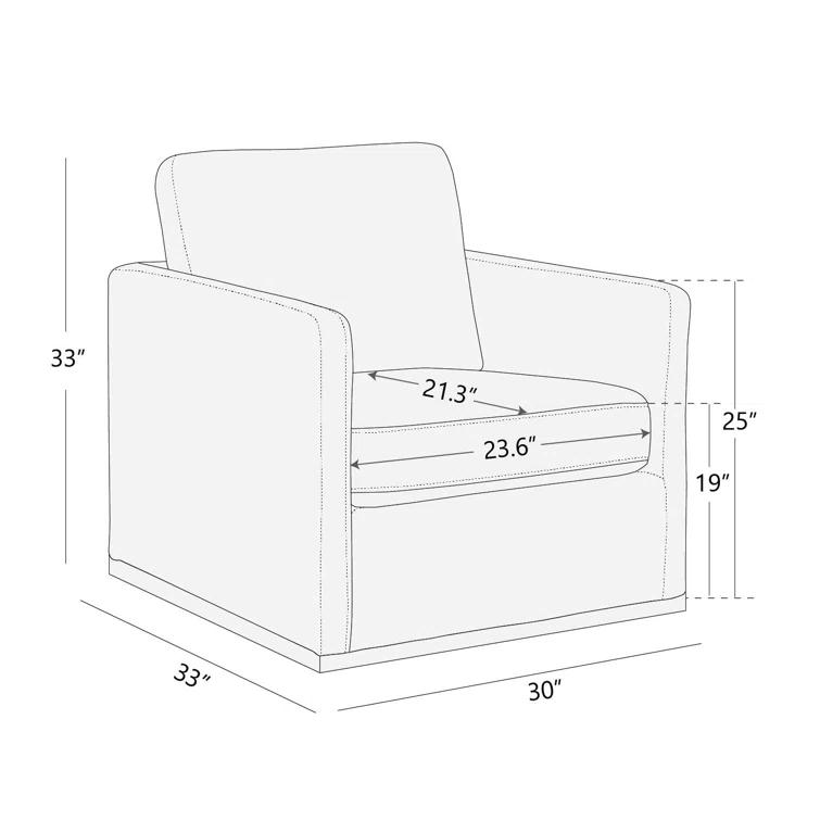 Benten Upholstered Swivel Armchair