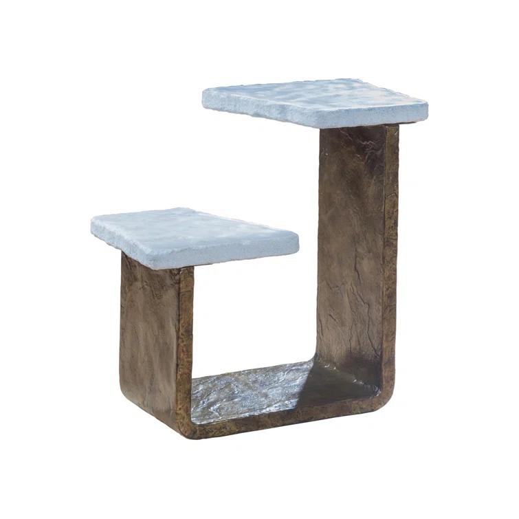 Artistica Home Signature Designs Floor Shelf End Table