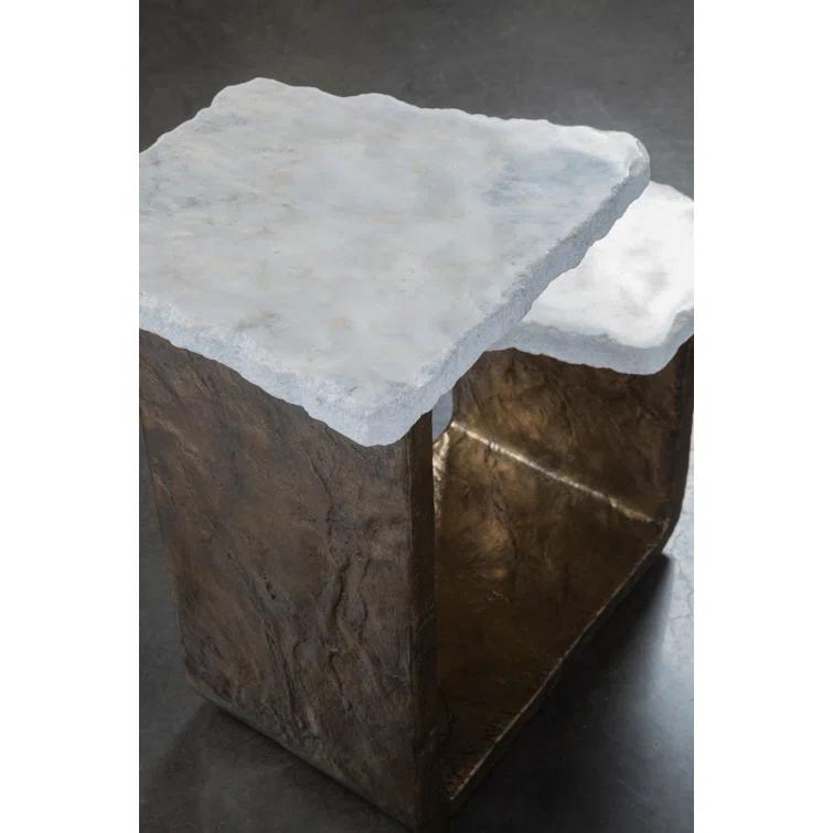 Artistica Home Signature Designs Floor Shelf End Table
