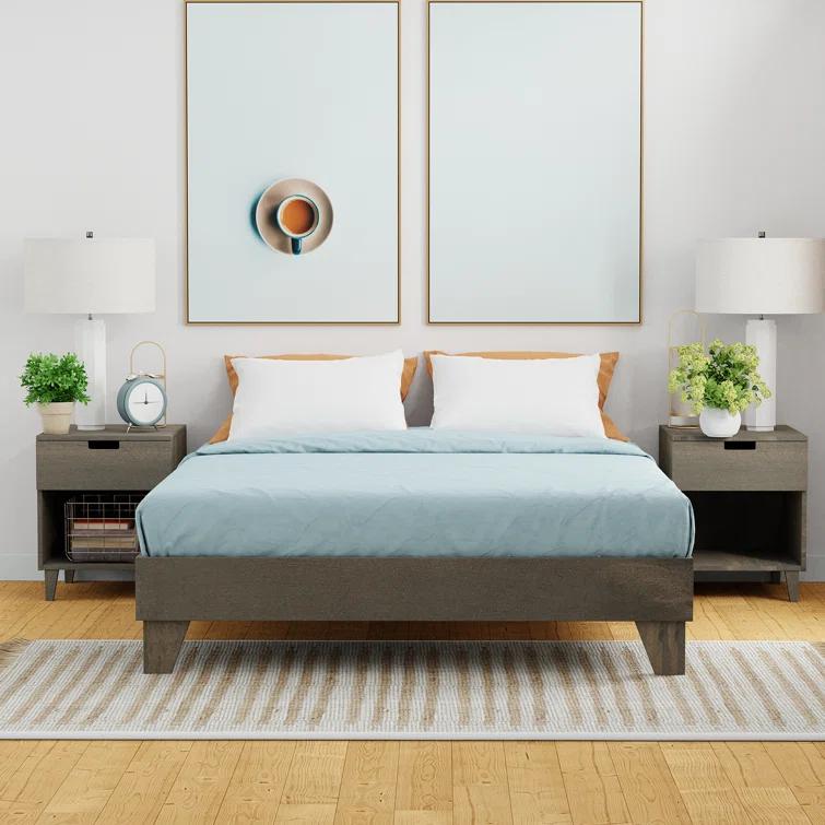 Dedrie Solid Wood Bed