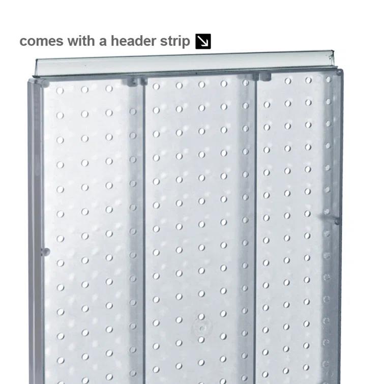 Azar Displays 700513-BLU Revolving 13.5"W x 22"H Pegboard Counter Display