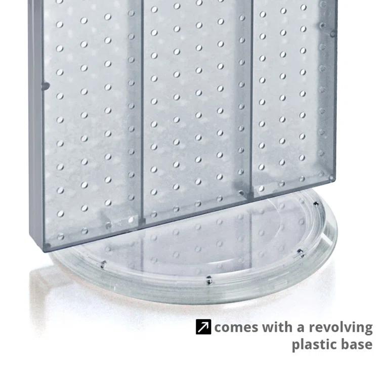 Azar Displays 700513-BLU Revolving 13.5"W x 22"H Pegboard Counter Display