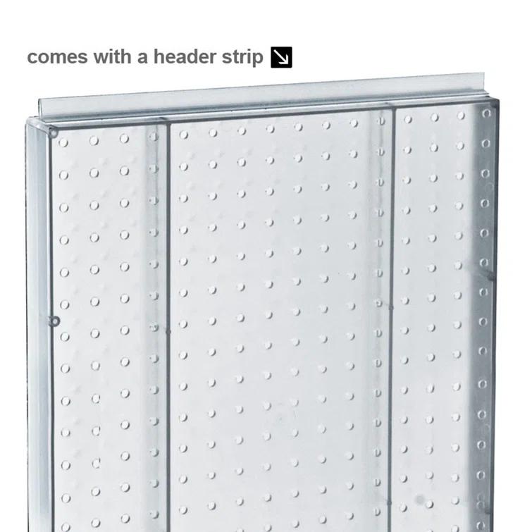 Azar Displays 700500-WHT Revolving 16"W x 20.25"H Pegboard Counter Display