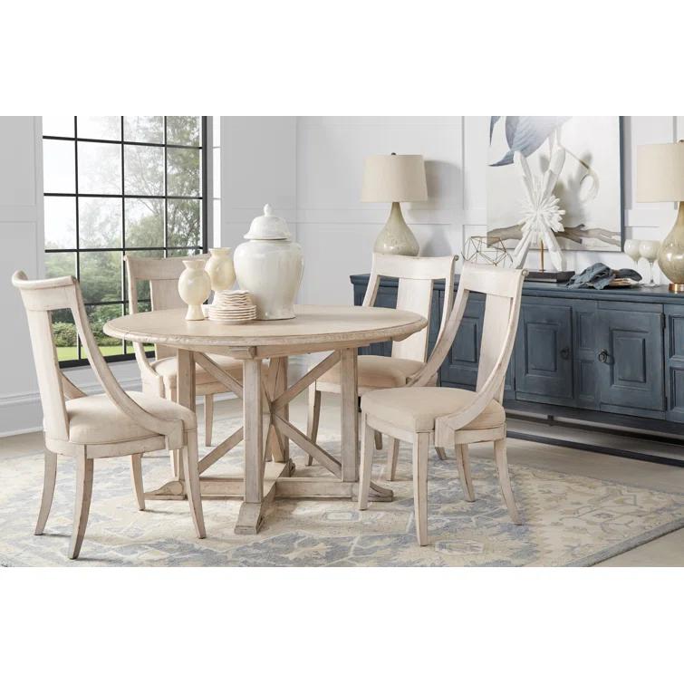 Alcove Slat Back Side Chair in Beige (Set of 2)