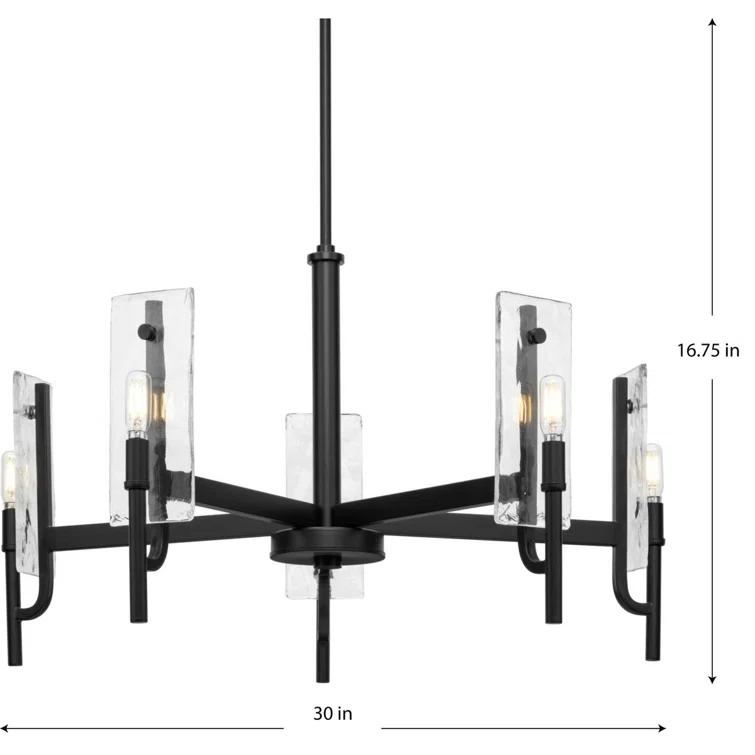 Rivera 5 - Light Dimmable Round / Oval Chandelier