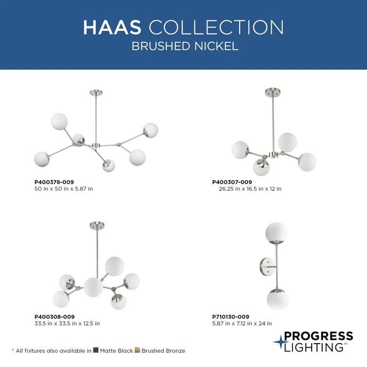 Hilrich 6 - Light Dimmable Sputnik Modern Linear Chandelier