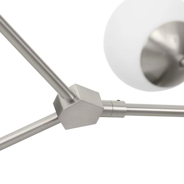Hilrich 6 - Light Dimmable Sputnik Modern Linear Chandelier
