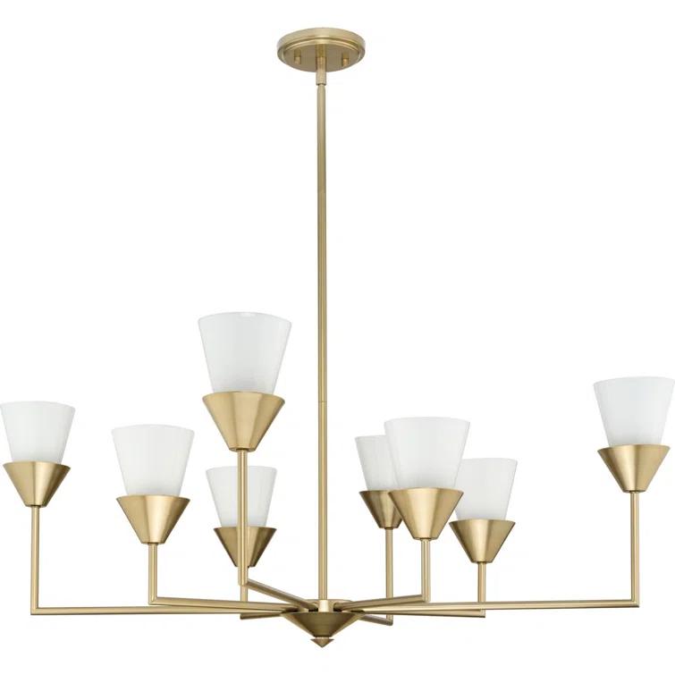 Progress Lighting Pinellas 8 - Light Dimmable Tiered Chandelier