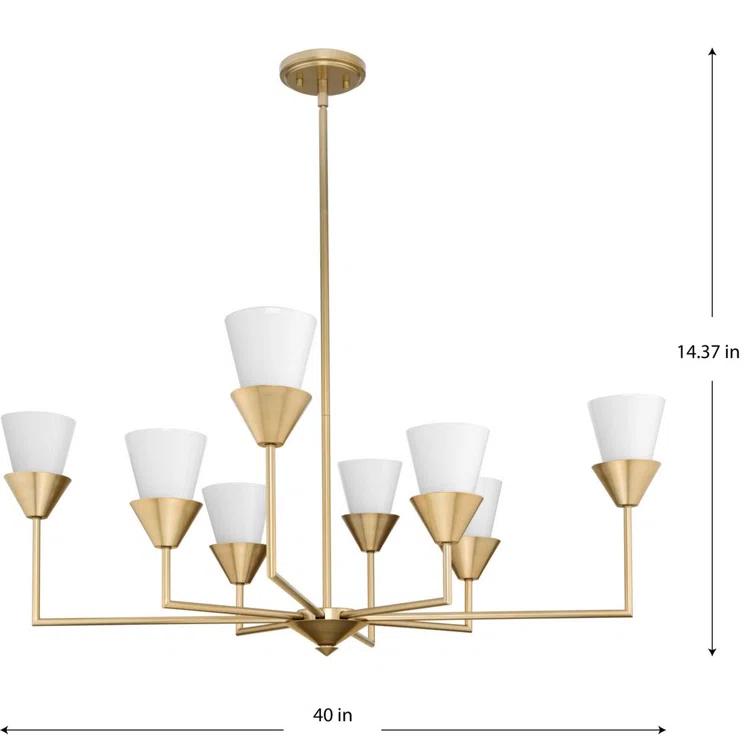 Progress Lighting Pinellas 8 - Light Dimmable Tiered Chandelier