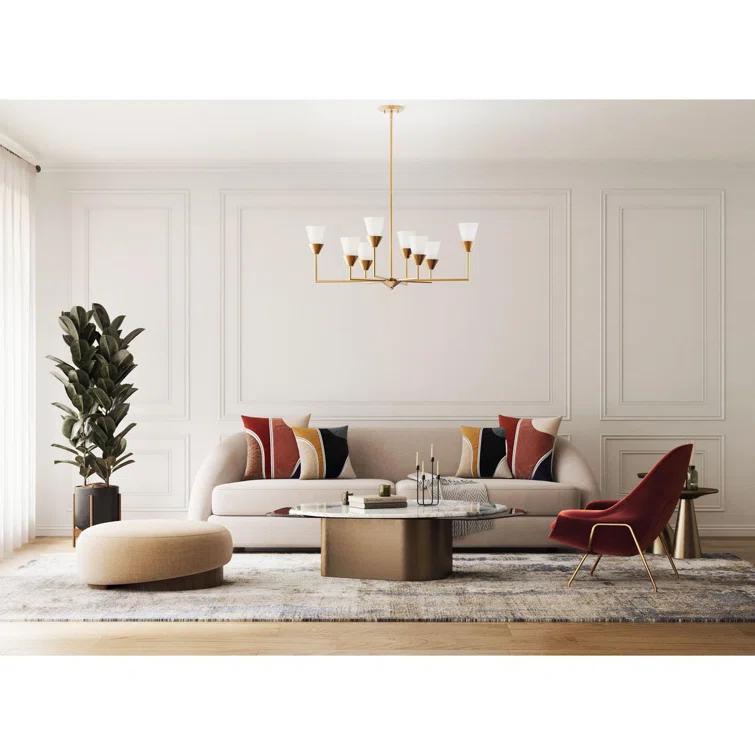 Progress Lighting Pinellas 8 - Light Dimmable Tiered Chandelier