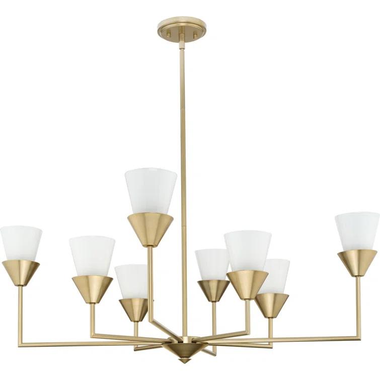 Progress Lighting Pinellas 8 - Light Dimmable Tiered Chandelier